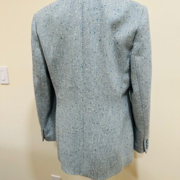 Gorgeous Blue Tweed Wool Blazer by Talbots sz.12 - Picture 6 of 9